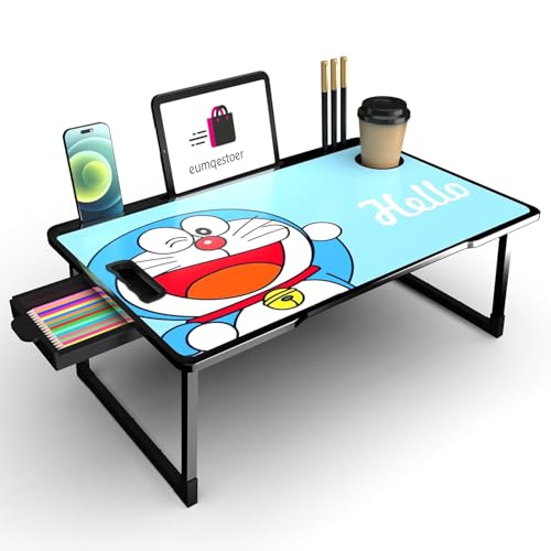 Image of Office Table for Home /Writing Desk for Office /Folding Table for School /Folding Study Table /Work from Home -Multipurpose Table-> (B-DORAMON COTTED)