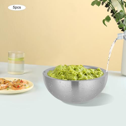 Set 5 tazones de acero inoxidable 1 L miniatura 2