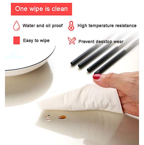 Nappe transparente en vinyle imperméable 85x140 cm pour la protection de table - 3