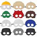 OU RUI 12pcs Party Masks, Galaxy Wars Theme Party Supplies, Boy and Girl Birthday Dress up Props