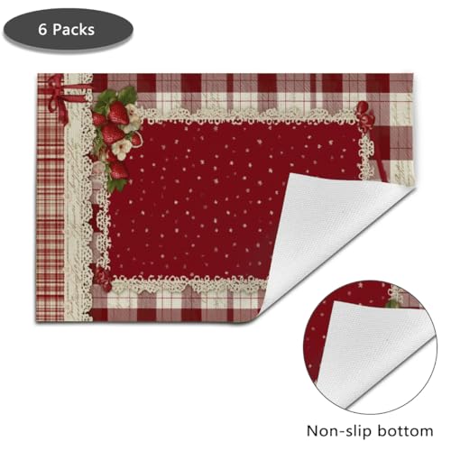 Set de table de Noël rectangulaire lavable et antidérapant - 4