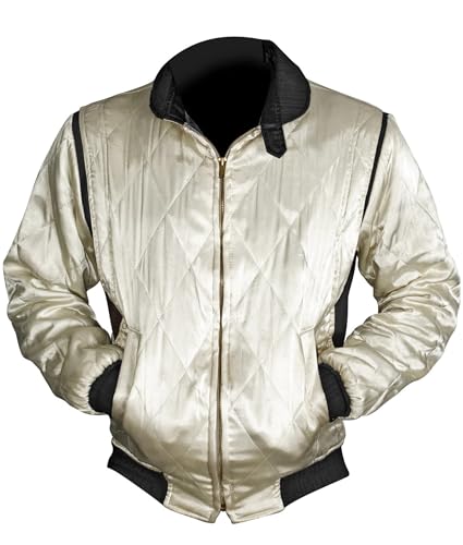 Ryan Gosling Drive Satin Quilted Bomber Jacket For Men2