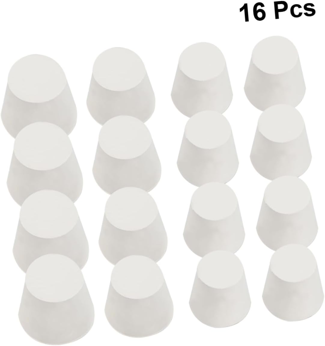 Alipis 16pcs Solid Rubber Bottle Stoppers Seal Water Bottle Drain Stopper Lab Tube Plugs Multi-Purpose Sealing Plugs for Home Party and Industrial Use