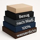 Granori Polsterbezug nach Maß für Sitzkissen, Bankauflage & Outdoor Lounge (Überzüge) – Wasserdicht, UV-beständig, passgenau | Unicovr – Made in EU | Polster-Hüllen/Hussen Maßanfertigung