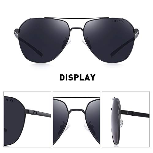 Unisex Polarized Sunglasses for Men - Women Driving Sunglasses Lightweight Metal Frame Classic Retro Designer Style3