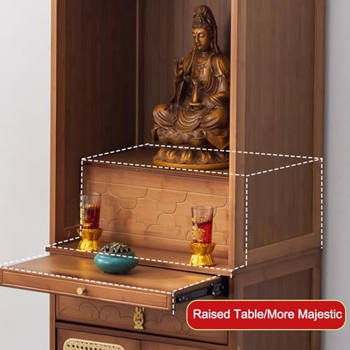Altar de meditación para sala de estar con soporte para puja de 50 cm 5