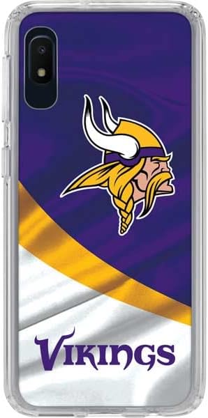 Skinit Clear Phone Case Compatible with Galaxy A10e - Officially Licensed NFL Minnesota Vikings Design