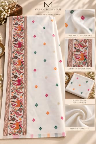 ELIRABYMANSI kashmiri silk saree in pure silk – image 2