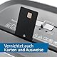 Dahle PaperSAFE PS 120 Aktenvernichter (8 Blatt, Sicherheitsstufe P4, Partikelschnitt, öl- und wartungsfrei, 12 Liter) grau