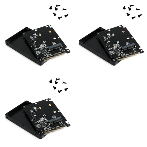 IGOHONE 3X MSATA - 2.5�C���` 44PIN IDE HDD D �A�_�v�^�[ MSATA - PATA �R���o�[�^�[�A�_�v�^�[�J�[�h �P�[�X�t��