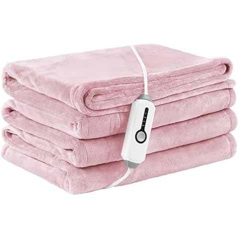 Electric Heated Blanket Breathable Warm 72" x 84" Full Size Flannel Heated Blanket ...