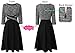 VFSHOW Womens Black Tweed Yarn-Dyed Front Zipper Slim Wear to Work Office Business Party A-Line Dress 10066 BLK XS