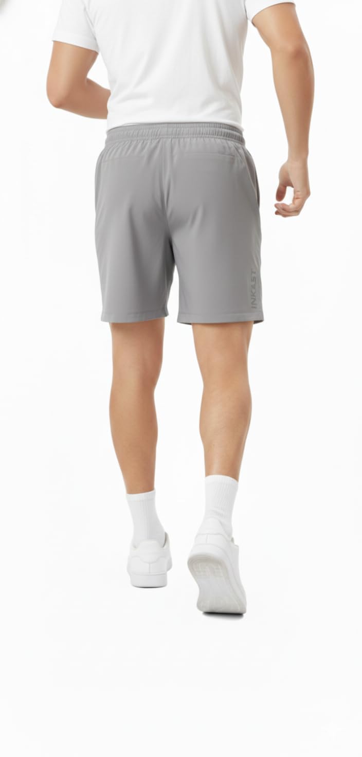 Men Lightweight Sports Shorts | Breathable | Zipper Pockets | Active Wear | Running | Gym | Workout-image-29