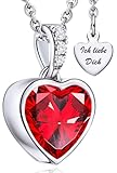 BESONDERE GESCHENK-IDEE: Ob Geburtstag, Muttertag, Ostern, Valentinstag, Weihnachten oder einfach für SICH selbst – diese Kette mit Herz-Anhänger 925 ist ein wahrer Hingucker und die glückliche Besitzerin wird sie lieben. Unsere Halsketten lassen sich sehr schön mit einer zarten roten Rose, einem schönen Rosebär, einem duftenden Rosebox oder einem besonderen Explosionsbox verschenken;