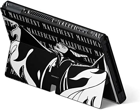 Skinit Decal Gaming Skin Compatible with Nintendo Switch OLED (2021) - Officially Licensed Disney Villains Maleficent Black and White Design