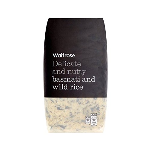 Basmati & Wild Rice Waitrose 1kg Pack of 4 Grocery