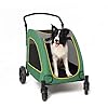 Dog-Stroller-Pet-Stroller-Large-Adjustable-Handle-Zipper-Entry-Skylight-Window-Stroller-Suitable-for-Small-Medium-Large-Pets Large Dog Stroller