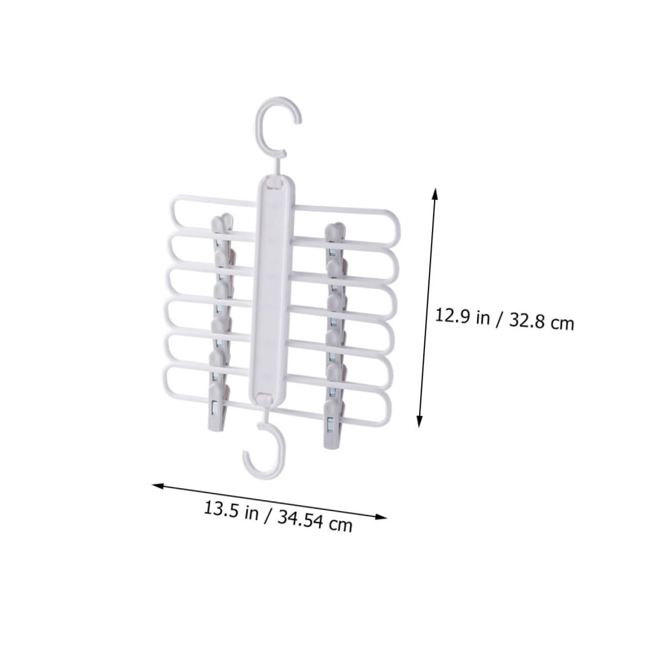 Ciieeo Multifunctional Trouser Hanger Space Saving Clothes Organizer for Jeans Pants Scarves Material for Home Dorm Wardrobe Storage