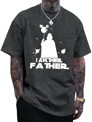 Dad Shirts I Am Their Father Tshirt for Men Funny Daddy Graphic T-Shirt Gift for Fathers Day Dark Grey