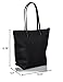 Lacoste Women's L.12.12 Concept Vertical Shopping Tote Bag, Midnight Black, One Size