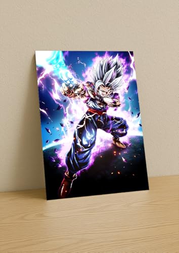 Image of NIJUKA Anime Printed Metal sheet Poster For Home And Room Decoration | For Anime Art Fans Boys And Girls (Beast attack form)