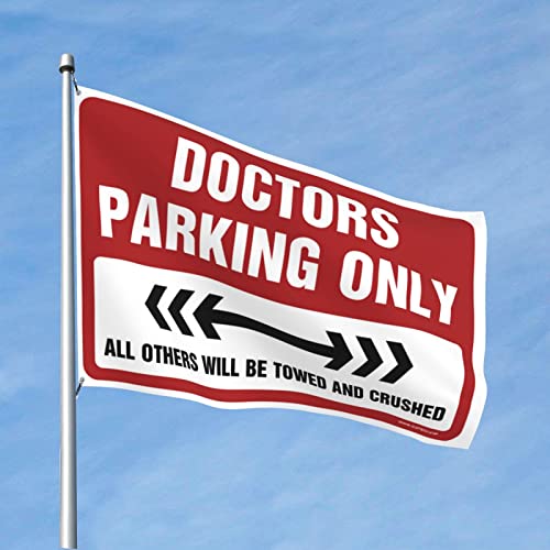 Bandera de estacionamiento para médicos Fun Flags para renovar paredes de cuartos