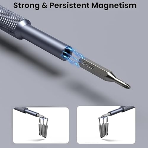 Image of Card Holder 25-IN-1 Precision Small Screwdriver Set, Professional Mini Bit Tool Set for Glasses, Watch, Ring Doorbell, Electronic，Computer，high-strength steel Screw Driver，Magnetic，Gift for Mens