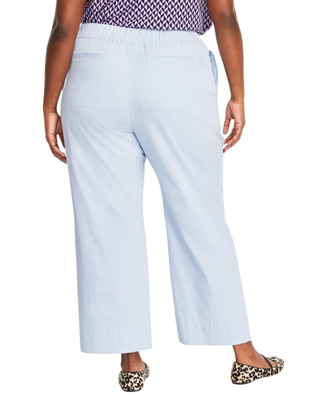 Women's Trendy Plus Size Pull-On Chino Pants (Frozen Blue, 3X)4