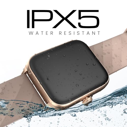 Image of CELLECOR E1 Flex 1.83 inch (46.48mm) HD Display Smart Watch, 500 Nits, 60Hz Refresh Rate, Bluetooth Calling, AI generated Watch Faces, 100+ Sports Modes, Health Suite, Voice Assistance (Golden-Pink)