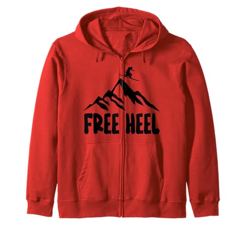 Telemark Skiing Telemarken Shirt Skier Mountains Zip Hoodie