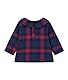 Petit Bateau Baby Mädchen Langarmbluse, Blau Smoking / Mehrfarbig, 3 Monate