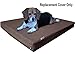 Dogbed4less Heavy Duty Chocolate Brown Denim Jean Dog Pet Bed External Cover - Replacement Cover only - 6 Sizes : Small Medium, Large, XL, XXL and XXXL (35
