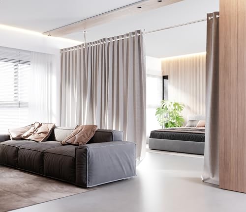  ALU Duschvorhangstange extra langSilber 250-400 cm mit Deckenhalterung
| ALU Duschvorhangstange 4 m Silber für moderne 