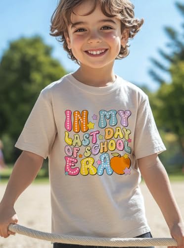 Image of hrcfbk Kids Toddler Little Boys Girls Last Day of School T-Shirt End of School Year Summer Holiday Shirt