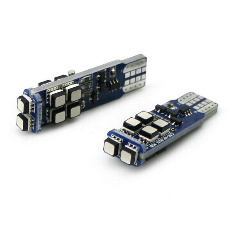 AUTOPOWERZ Multi-Color Rgb 168 194 T10 LED Bulbs W/Rf Remote Control for Car Parking Lights (Pack of 2pcs + 1 Remote)