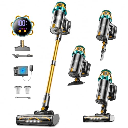 Image of Cordless Vacuum Cleaner, 600W /58KPa /60Mins Self-Standing Stick Vacuum