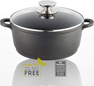 Berndes Vario Click 24 cm Induction Deep Casserole with Glass Lid