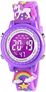 VAPCUFF 3D Cartoon Waterproof Kids Watches with Alarm - Best Toys Gifts for Girls Age 3-10