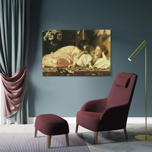 Poster Maxfield Parrish en toile suspendue 20x30 cm pour décoration murale