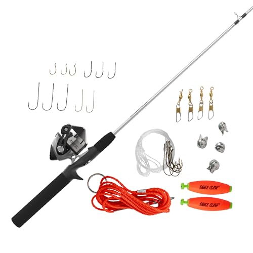 Combo Spincast Zebco 202 Zeebee de 5 pies 6 pulgadas con aparejos incluidos