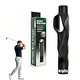 GripFix Golf Grip Trainer - Portable Swing Training Aid for Correct Hand Positioning & Muscle Memory - Non-Slip ABS & TPR Tool Fits Most Golf Clubs - Perfect Golf Gift for Men, Women & Beginners