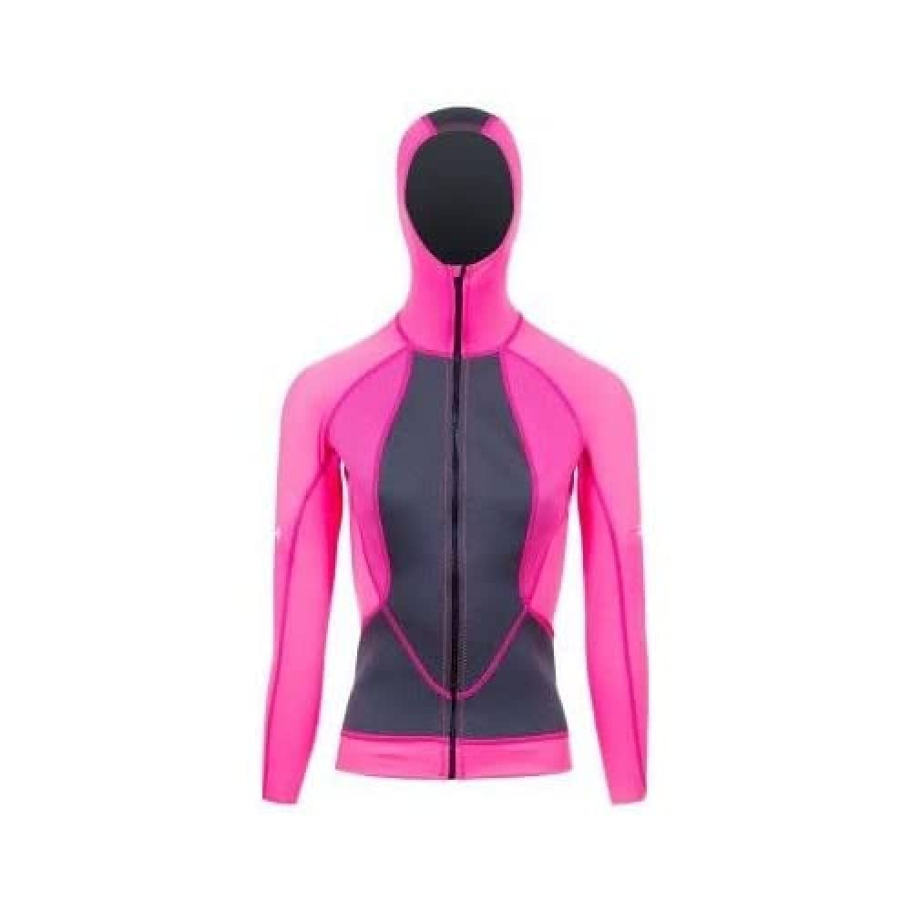BEUCHAT Snorkeling-Veste A Cagoule Atoll Femme Rose Fluo