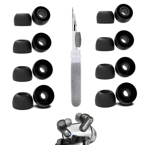 [8 Pairs] Replacement Ear Tips for TOZO Crystal Pods, with