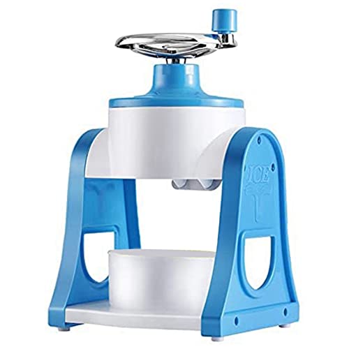 Harewtwy MáQuina de Hielo Raspado Trituradora de Hielo Manual PequeñA Batido de Mano de Verano Hielo y Granizo Rompehielos Hacer MáQuina de Hielo
