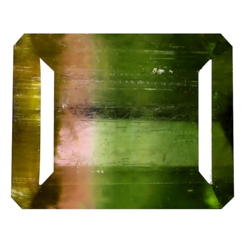 Tourmaline pastèque octogonale de 4.26 ct pour bague sur mesure d'exception