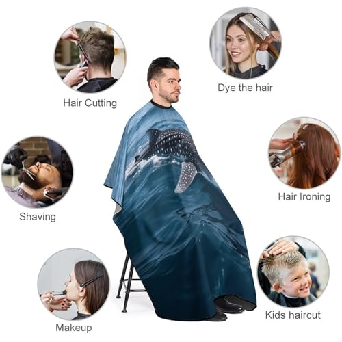 Capa de Barbero para Adultos con Cierre Ajustable miniatura 3