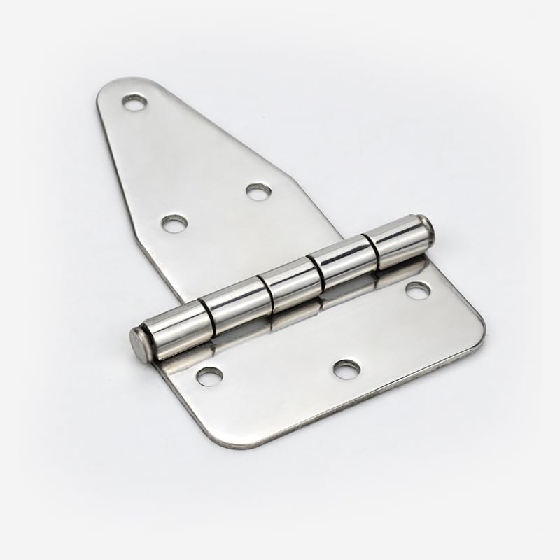 Grande charnière plate CL115 longue plaque décalée inox premium