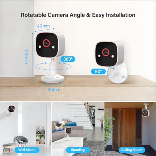 Jennov A31 INDOOR SECURITY CAMERA 5Ghz/2.4Ghz Indoor/Outdoor Cameras For Home Security Ip66 Waterproof - 2K Pet Dog Camera, Wifi Camera Baby Monitor thumb #8