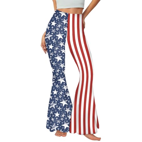 TOONRAIN American Flag Pants Men's American Flag Overalls America Costume