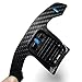 Jesusii Car Carbon Fiber Paddle Shifters for BMW G20 G30 F20 F30 F34 F12 F01 F48 F25 F26 F15 F16 2017 2018 2019, Steering Wheel Paddles (Blue)
